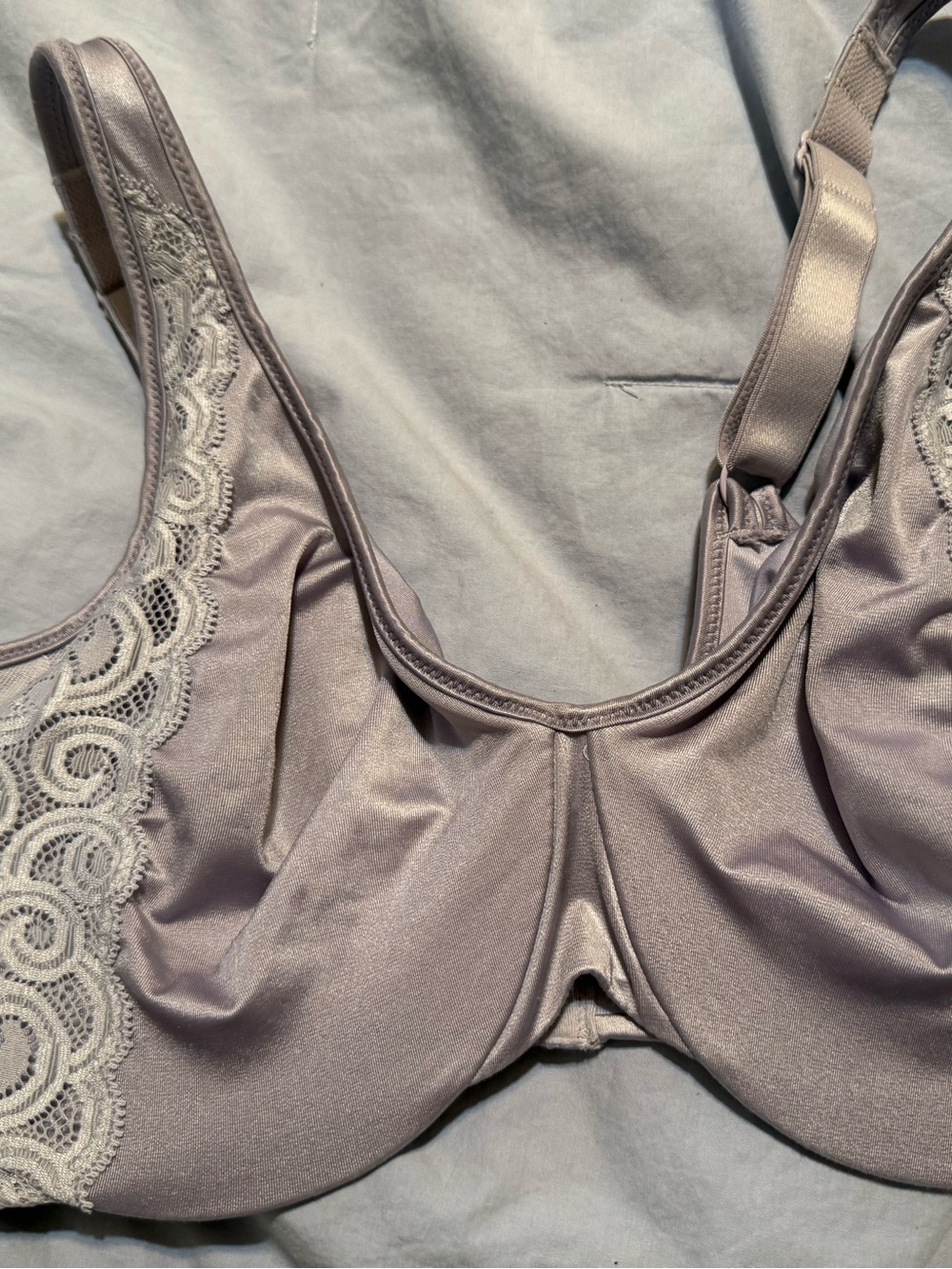 Bali Lace-Trim Underwire Bra in Light Mauve